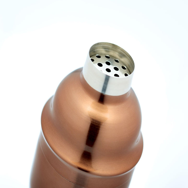 BarCraft Polished Copper Cocktail Shaker