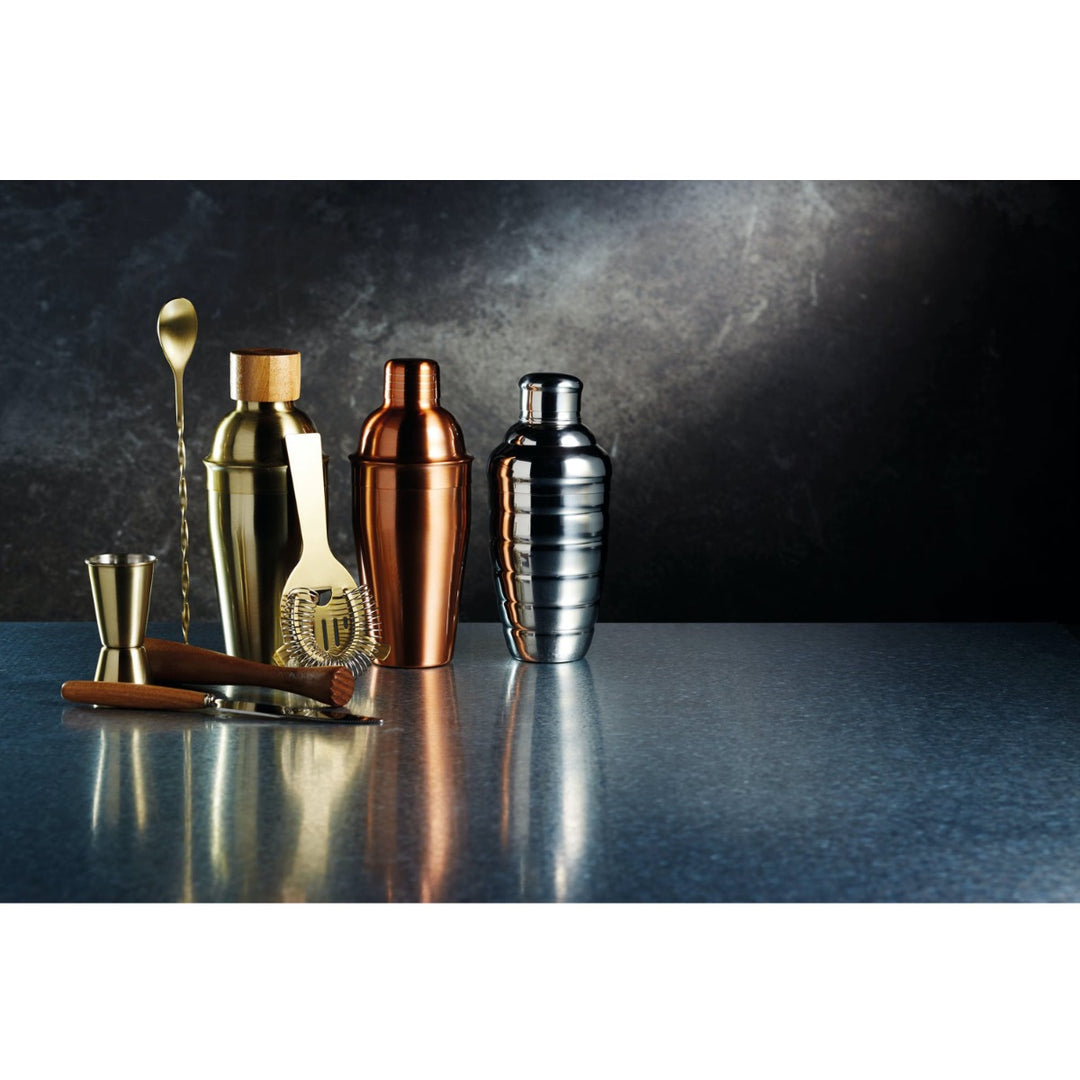 BarCraft Polished Copper Cocktail Shaker
