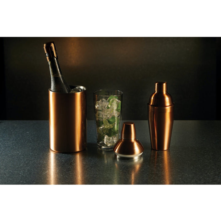 BarCraft Polished Copper Cocktail Shaker