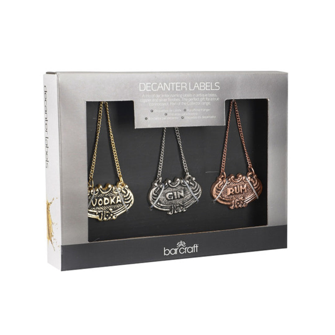  gin and rum made from aluminium in antique-style designs.