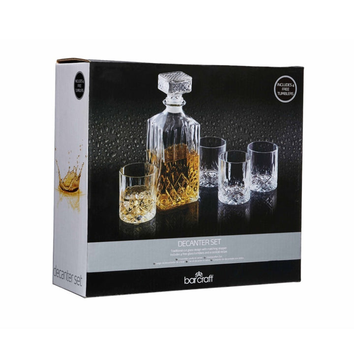 BarCraft Glass Decanter Gift Set