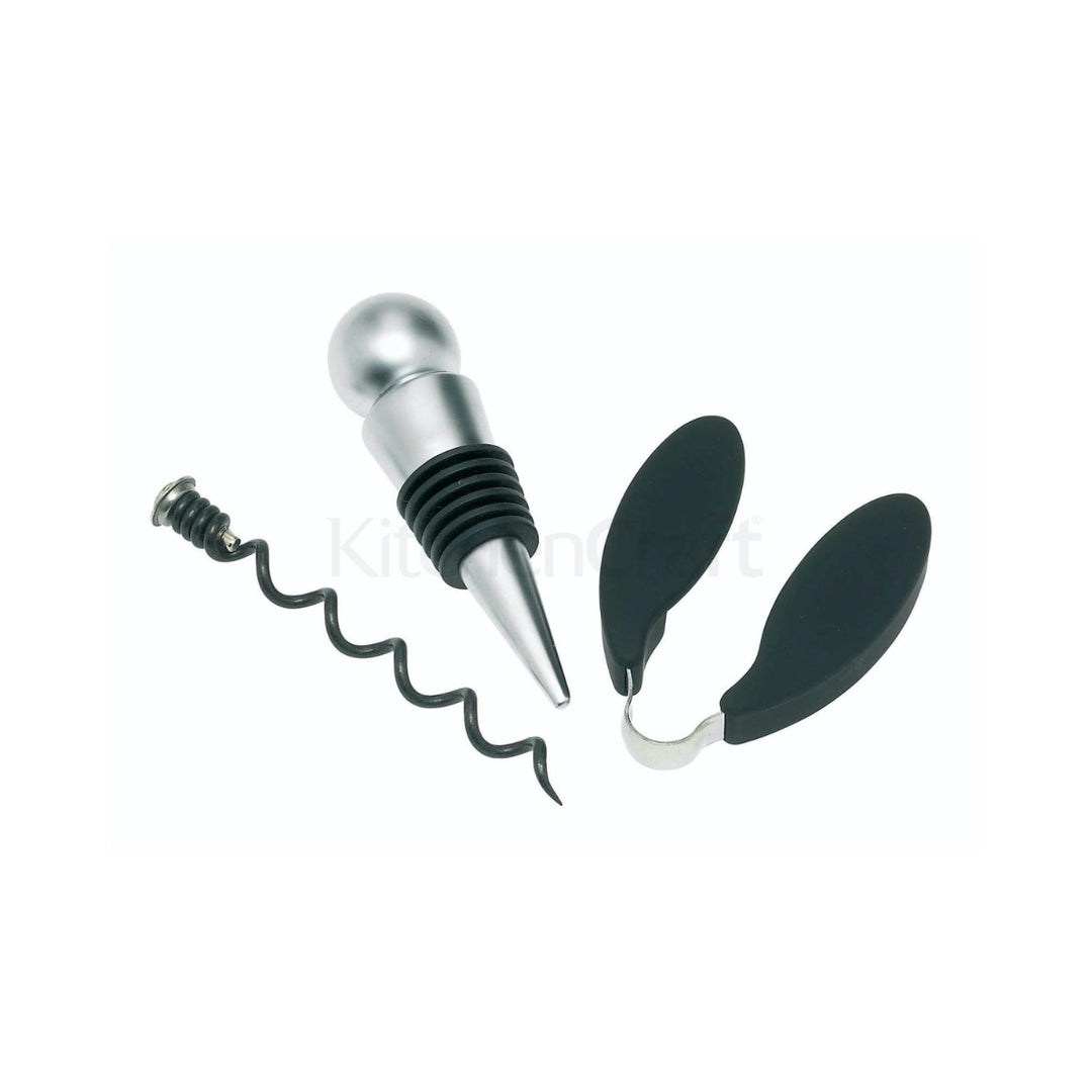 BarCraft Deluxe Lever-Arm Corkscrew Set