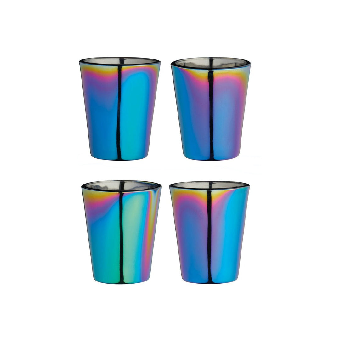 BarCraft Metallic Rainbow Shot Glasses