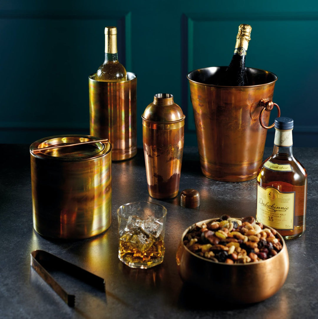 BarCraft Iridescent Copper Cocktail Shaker