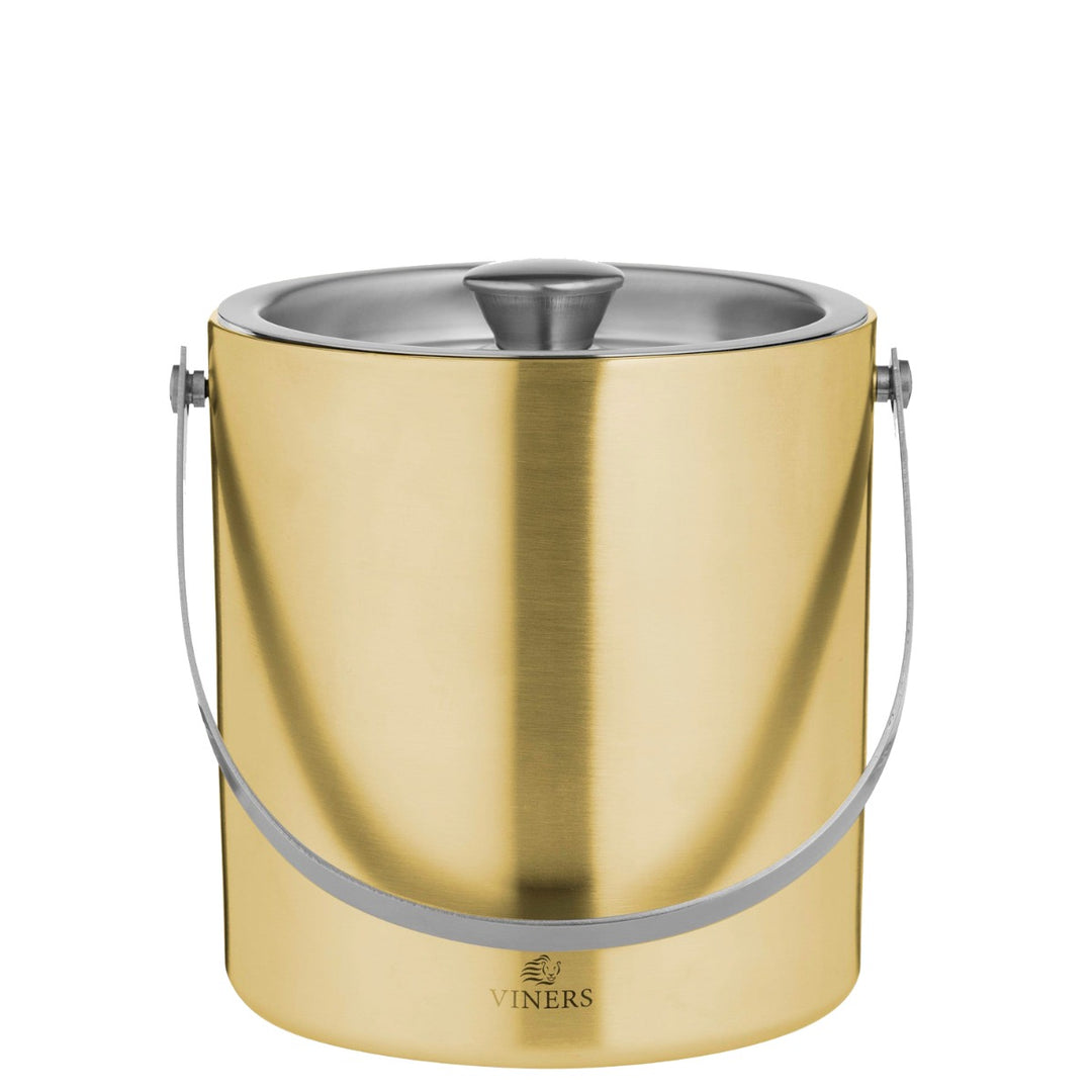 Viners Barware 1.5L Gold Double Wall Ice Bucket