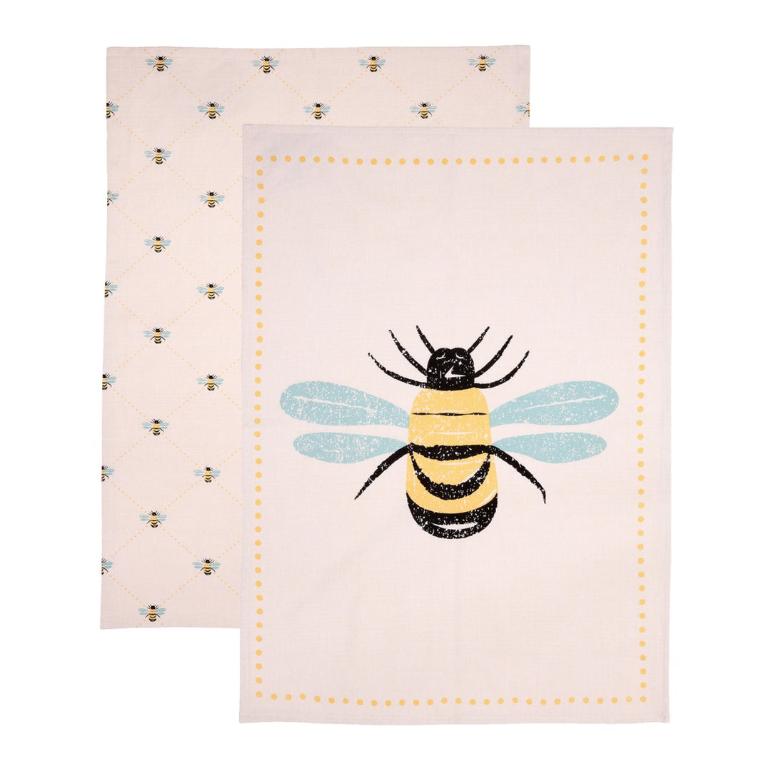 Dexam Bees Knees Tea Towels Set