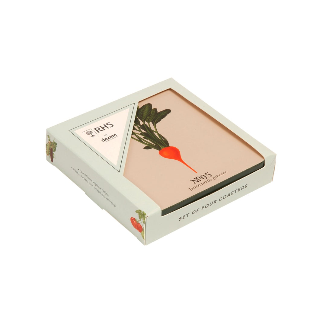 Dexam RHS Benary Vegetables Cork Coasters