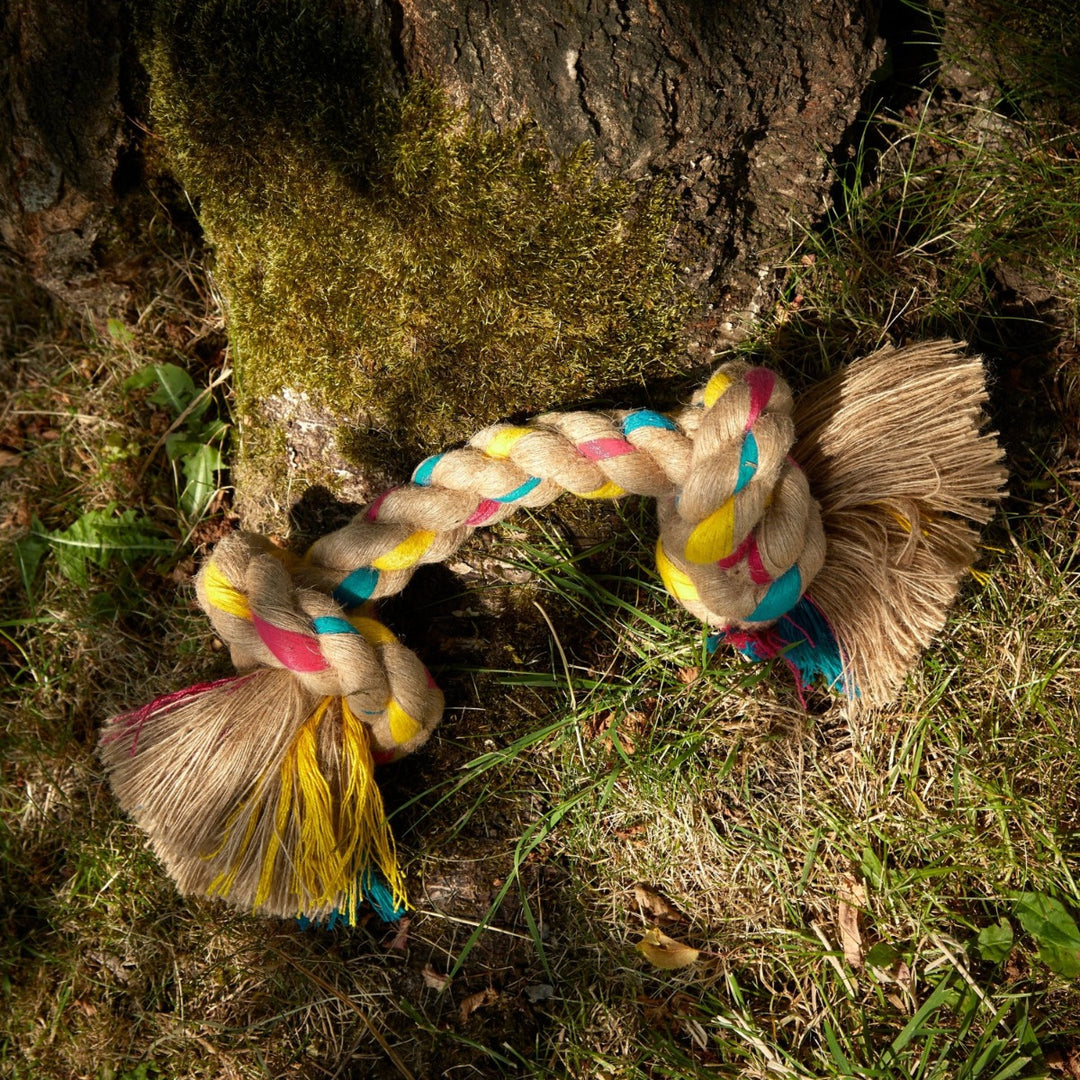 Green & Wilds Eco Dog Toy - Big Rope 2 knot