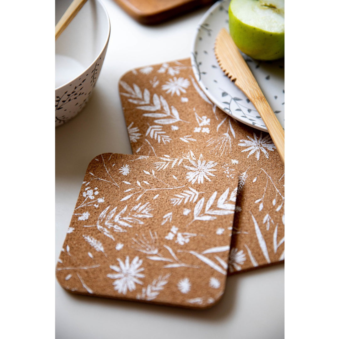 Natural Elements Biodegradable Cork Coasters