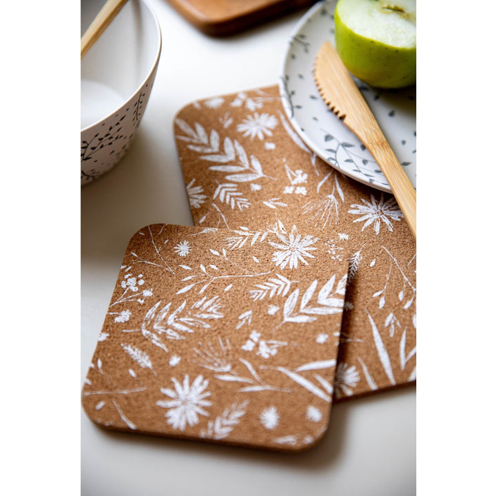 Natural Elements Biodegradable Cork Coasters