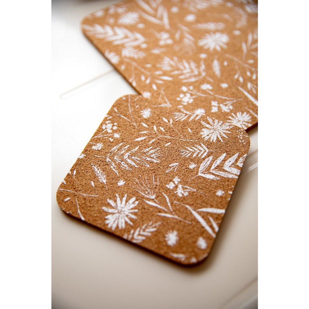 Natural Elements Biodegradable Cork Coasters