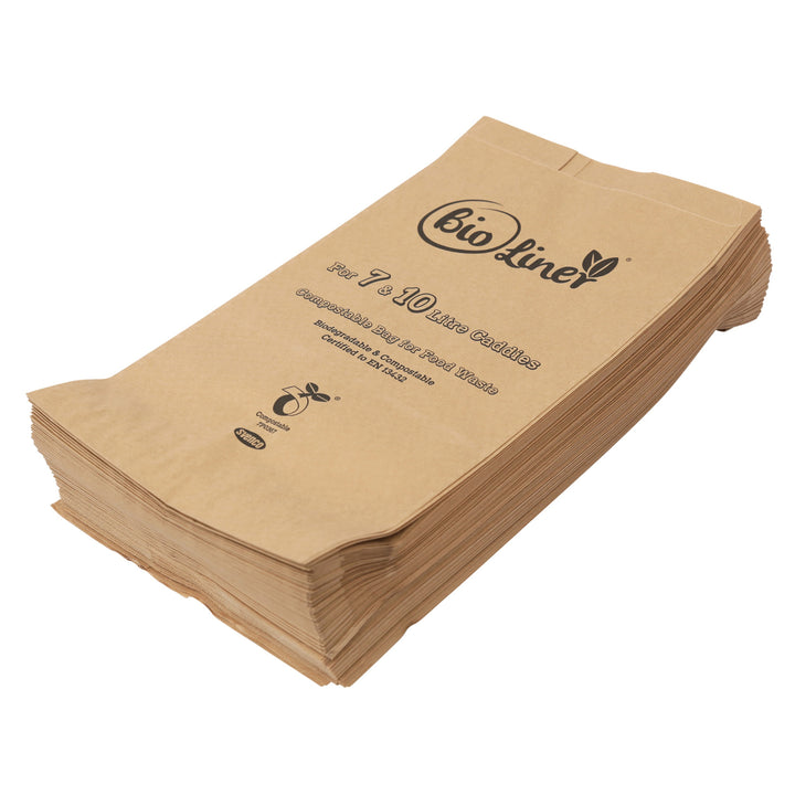 7 & 10L BioLiner Paper Compostable Caddy Liners