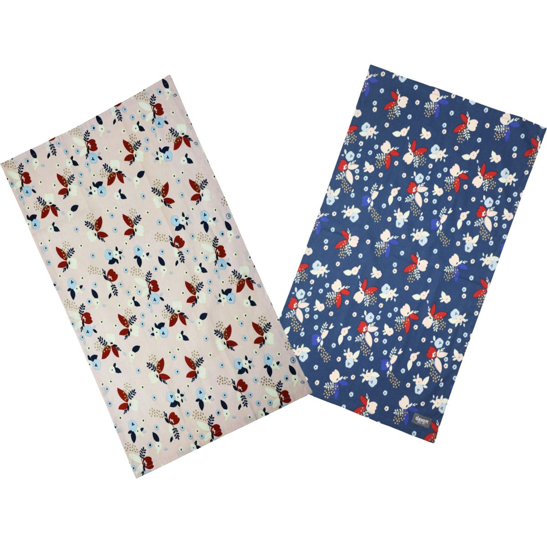 Dexam Indigo Bloom & Blush Tea Towels Set