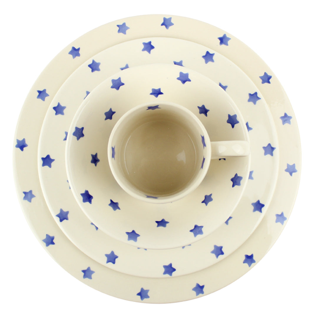 Haselbury Blue Stars Dinnerware Set with Mugs