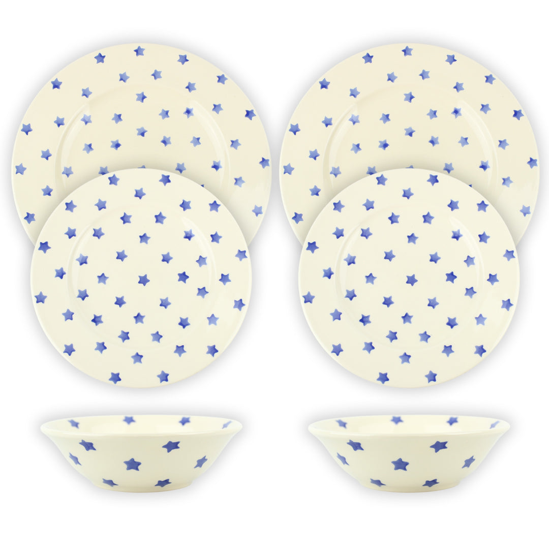 Haselbury Blue Stars Dinnerware Set