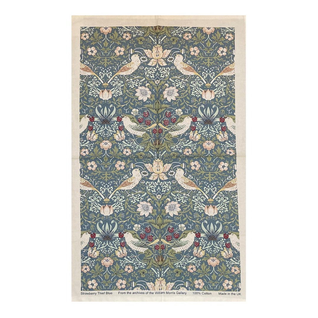 Le Chateau William Morris Strawberry Thief Tea Towel - Blue