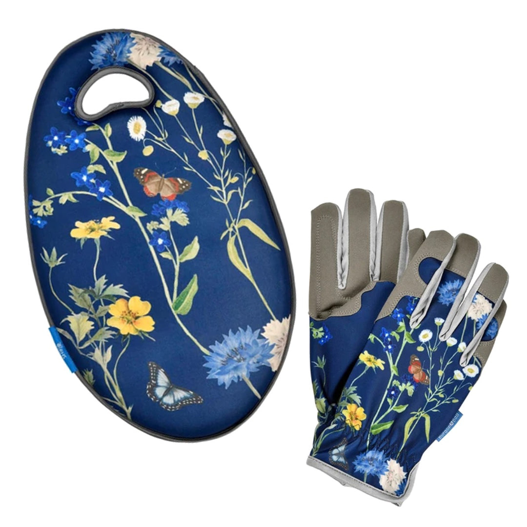 Burgon & Ball British Meadow Gardening Set - Gloves & Kneeler
