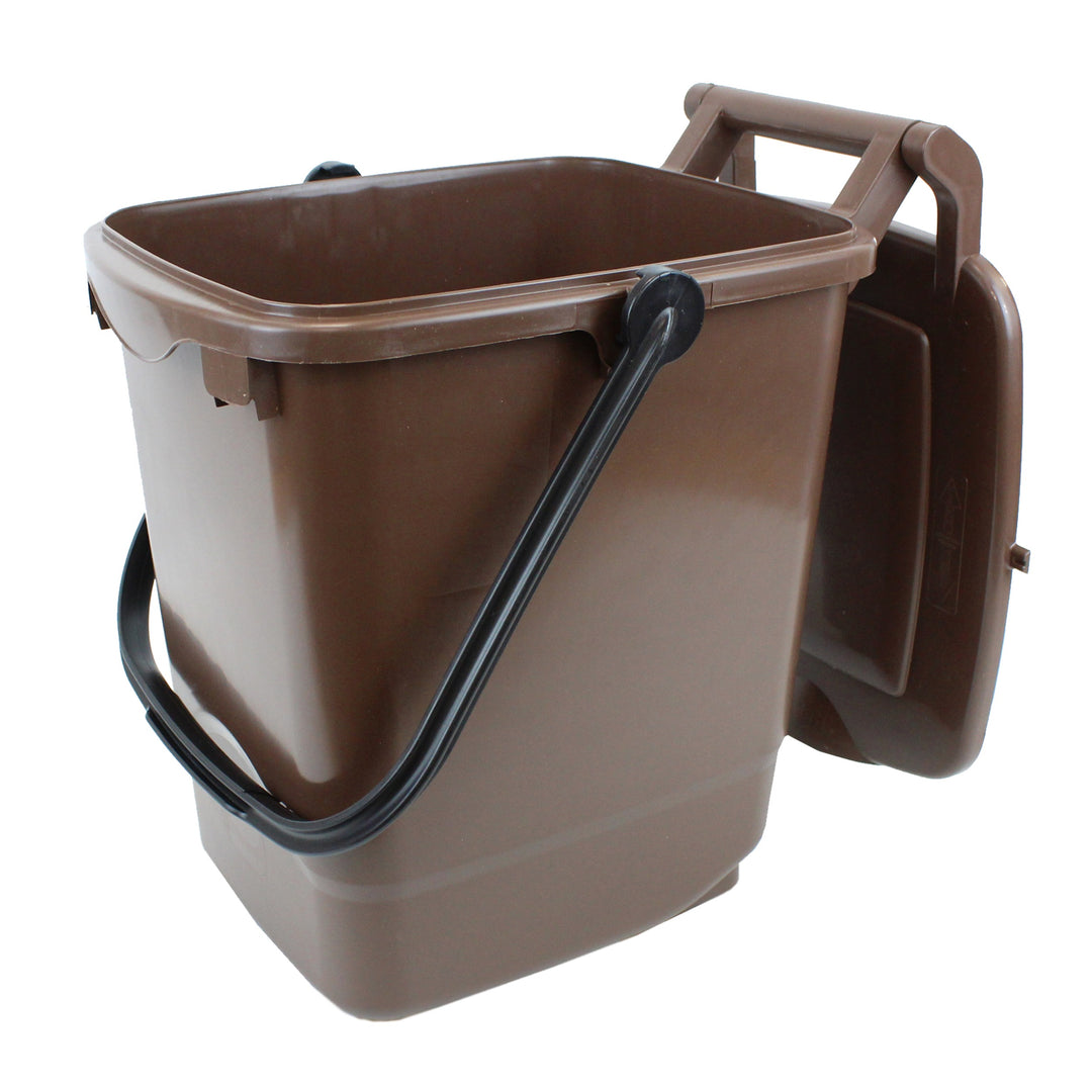 Brown Large Kerbside Compost Caddy - 23L
