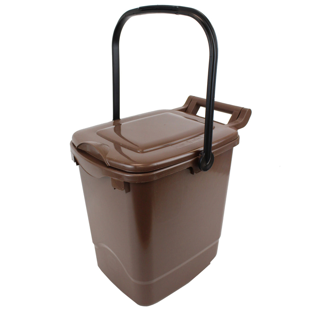 Brown Large Kerbside Compost Caddy - 23L