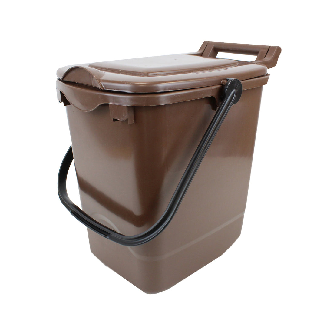 Brown Large Kerbside Compost Caddy - 23L