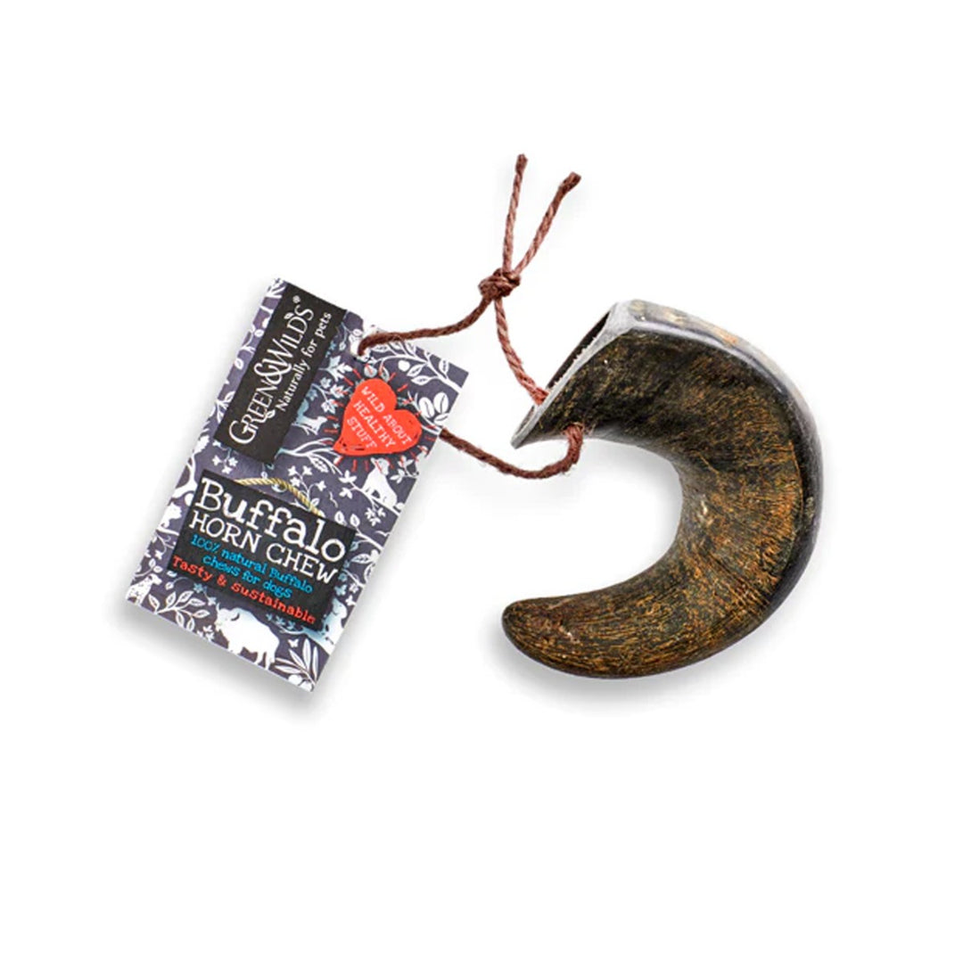 Green & Wilds Eco Dog Chew Buffalo Horn - Various Sizes