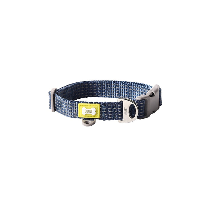 BUILT Pet NightSafe Blue Reflective Collar - 3 Sizes