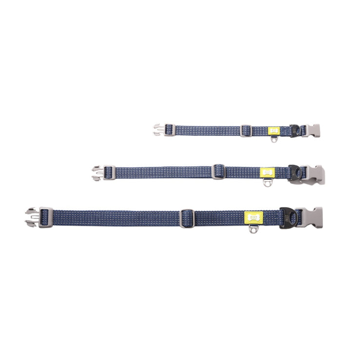 BUILT Pet NightSafe Blue Reflective Collar - 3 Sizes