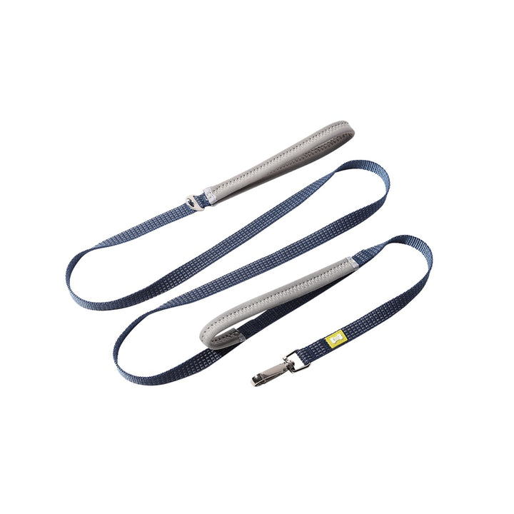 reflective blue dog lead with cushioned grip