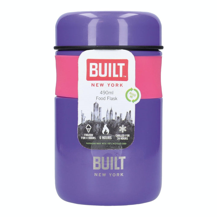 Eco-friendly metal food flask with 490ml capacity