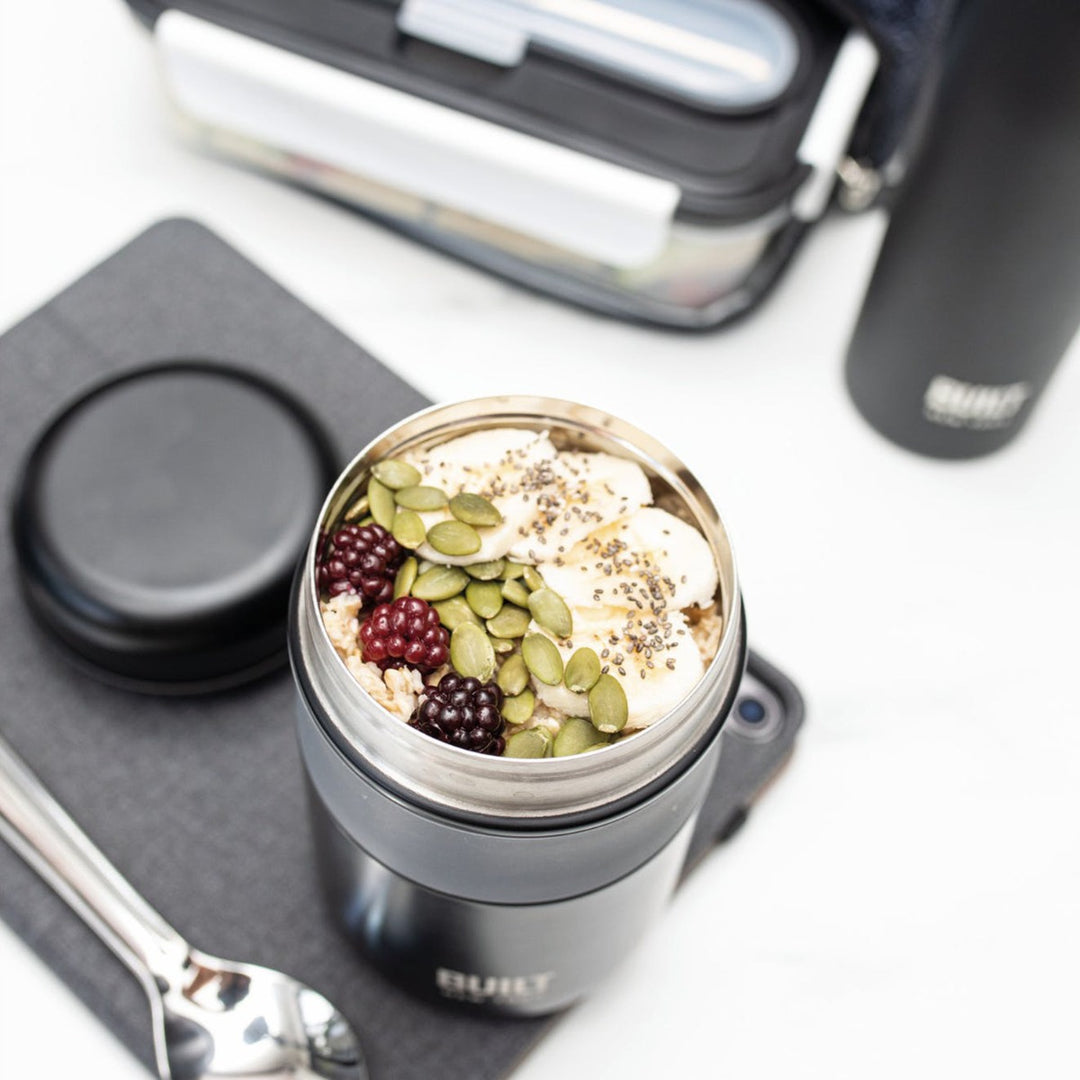 BUILT Professional Black Food Flask - 490ml