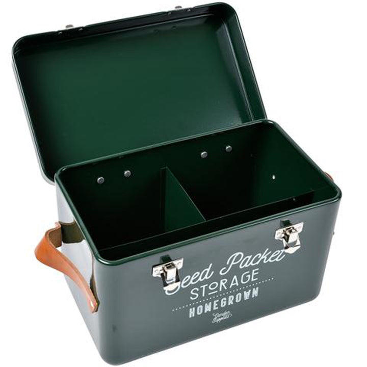 Burgon & Ball Seed Packets Storage Tin - Green