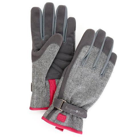 Burgon & Ball 'Love the Glove' Grey Tweed Gardening Gloves - 2 Sizes
