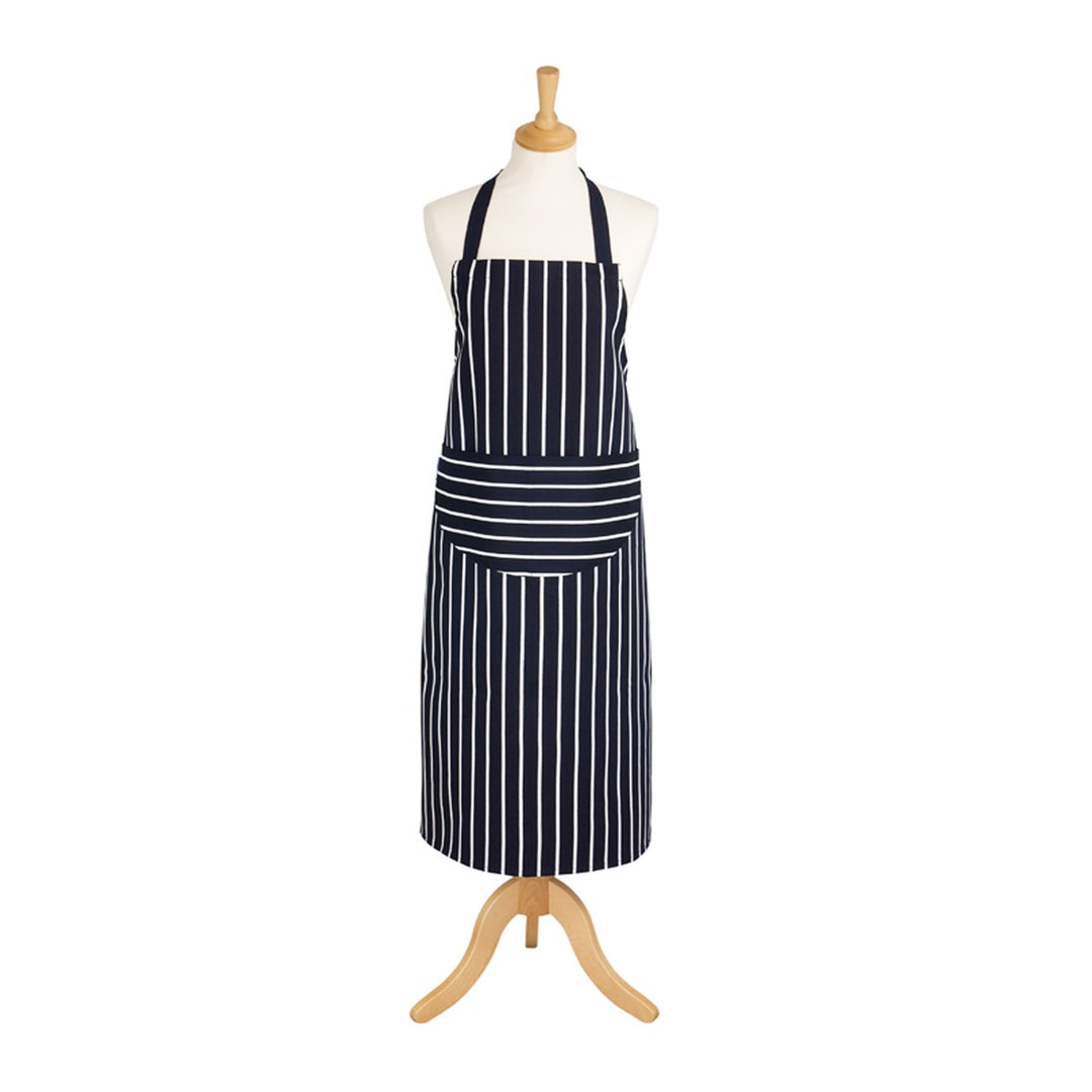 Dexam Butchers Stripe Navy Apron - 2 Lengths