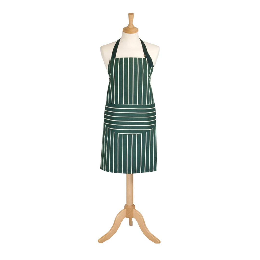 Dexam Butchers Stripe Racing Green Apron