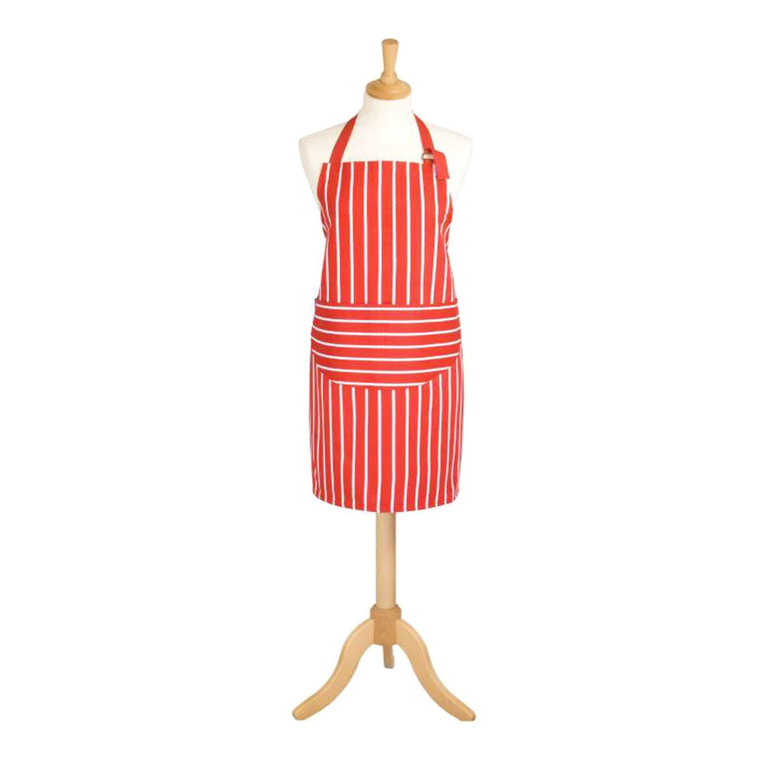 Dexam Butchers Stripe Red Apron - 2 Lengths