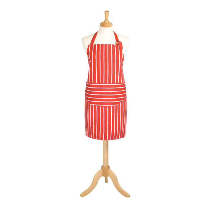 Dexam Butchers Stripe Red Apron - 2 Lengths