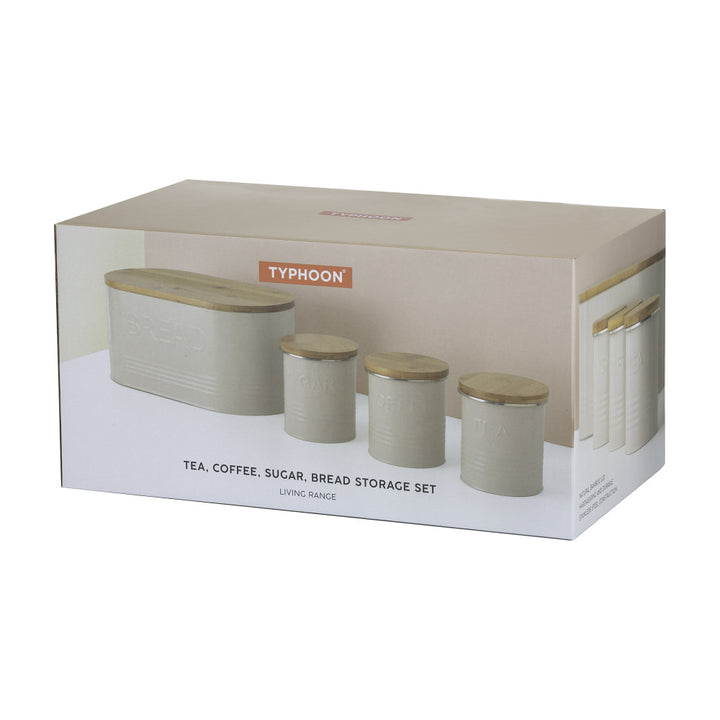 Typhoon Essentials Oatmeal Kitchen Storage Set
