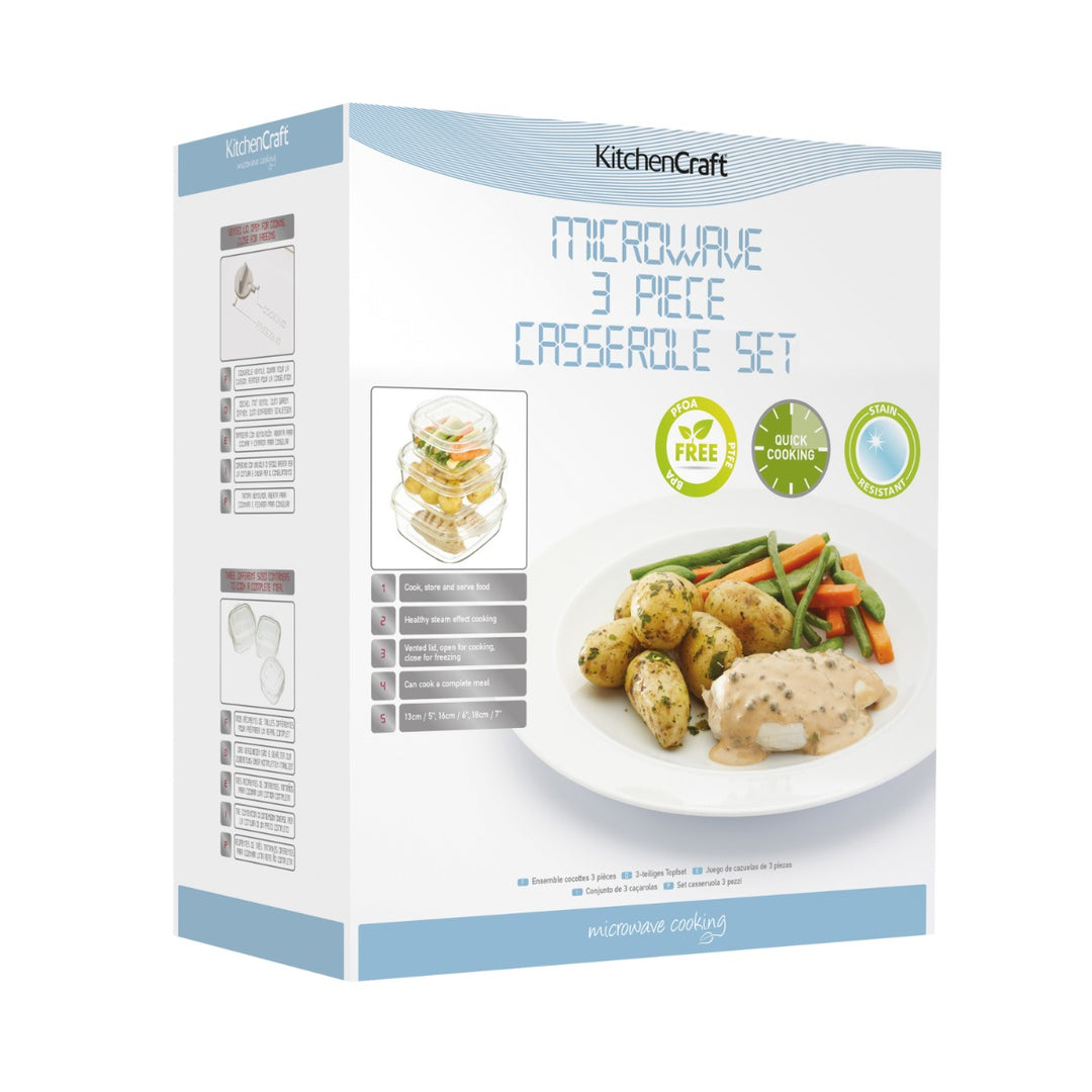 KitchenCraft Microwave Casserole Set