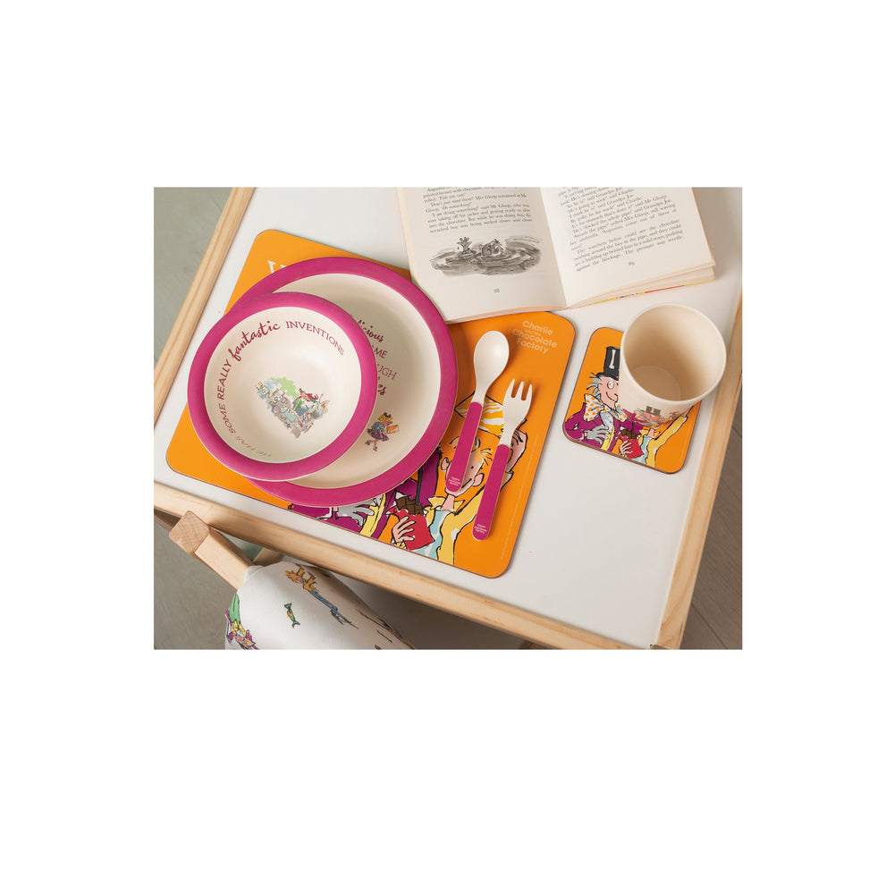  with illustrations and text from Charlies and the Chocolate Factory book