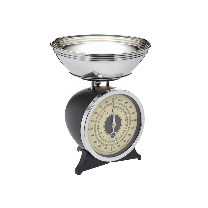 KitchenCraft Classic Mechanical Kitchen Scales - Black