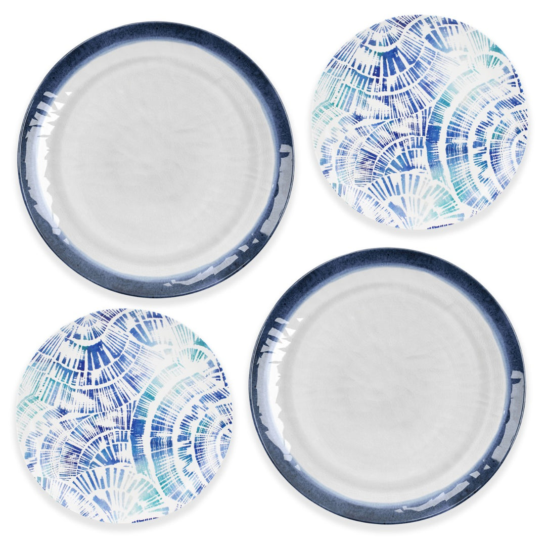 Coastal Melamine Dinner & Side Plate Set