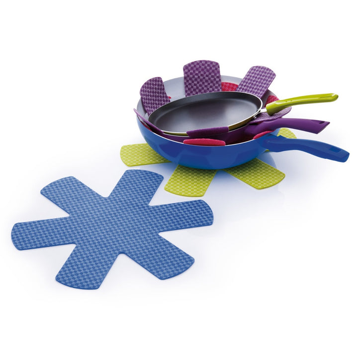  designed to prevent damage to pots and pans when stack or stored away.