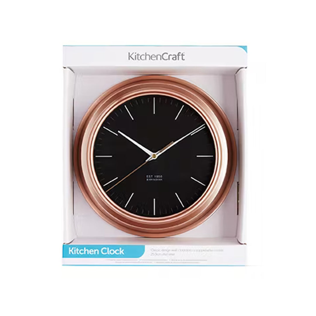 KitchenCraft Copper Wall Clock