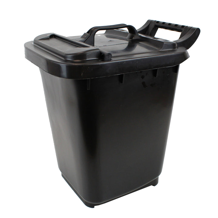 Black Large Kerbside Compost Caddy with Locking Lid - 23L