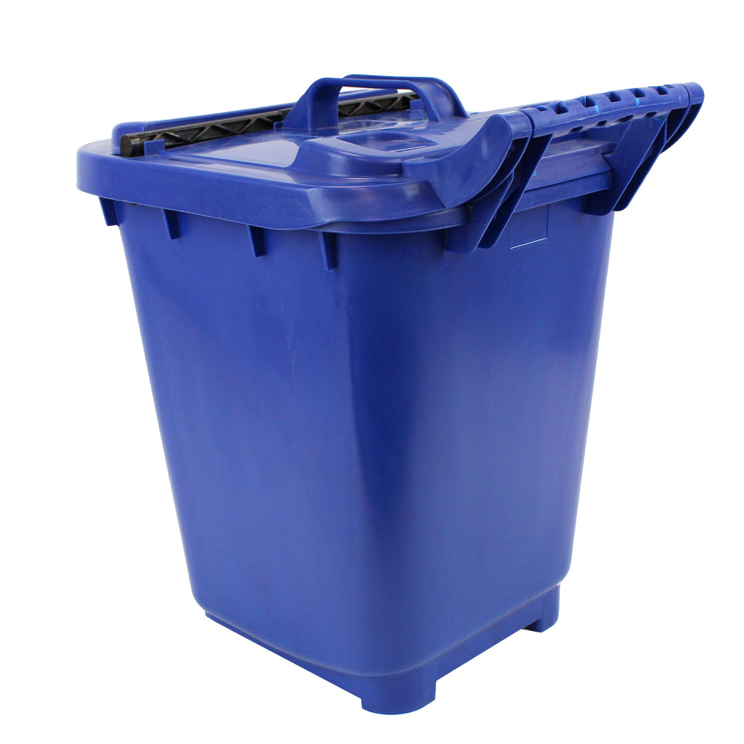 Blue Large Kerbside Compost Caddy with Locking Lid - 23L
