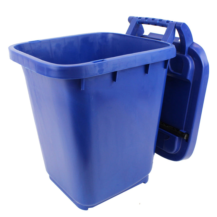 Blue Large Kerbside Compost Caddy with Locking Lid - 23L
