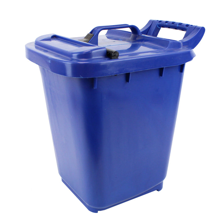 Blue Large Kerbside Compost Caddy with Locking Lid - 23L