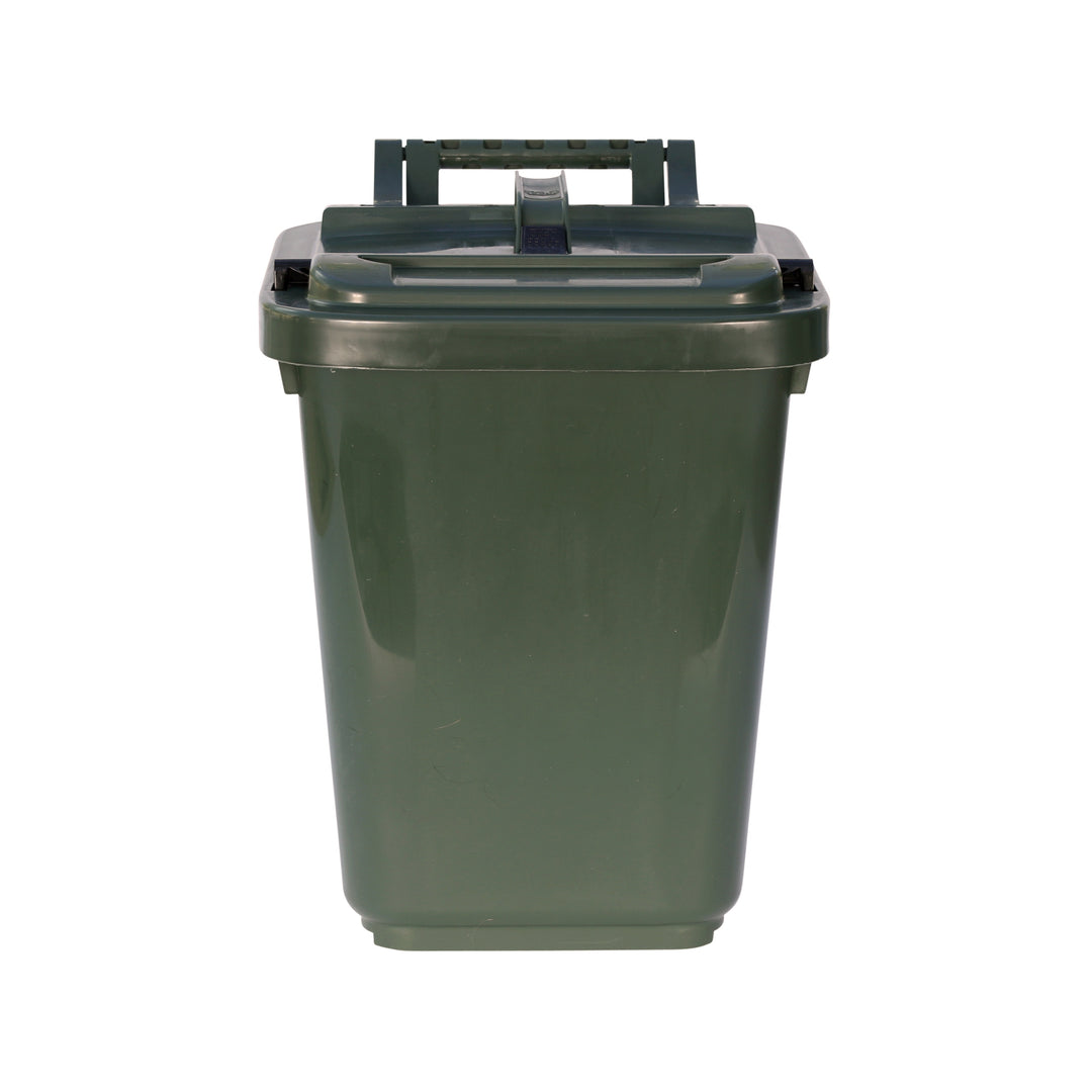 Green Large Kerbside Compost Caddy with Locking Lid - 23L