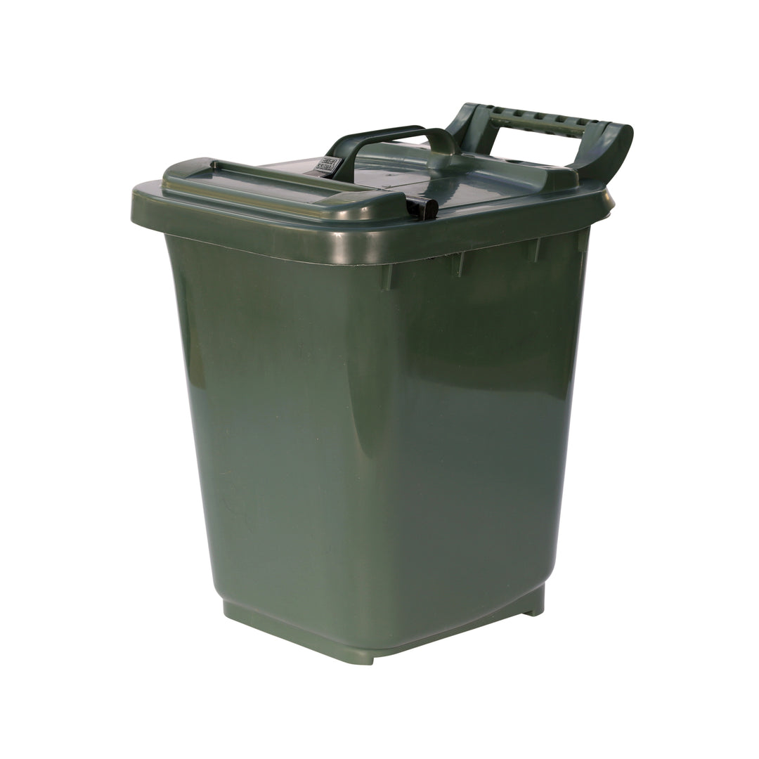 Green Large Kerbside Compost Caddy with Locking Lid - 23L
