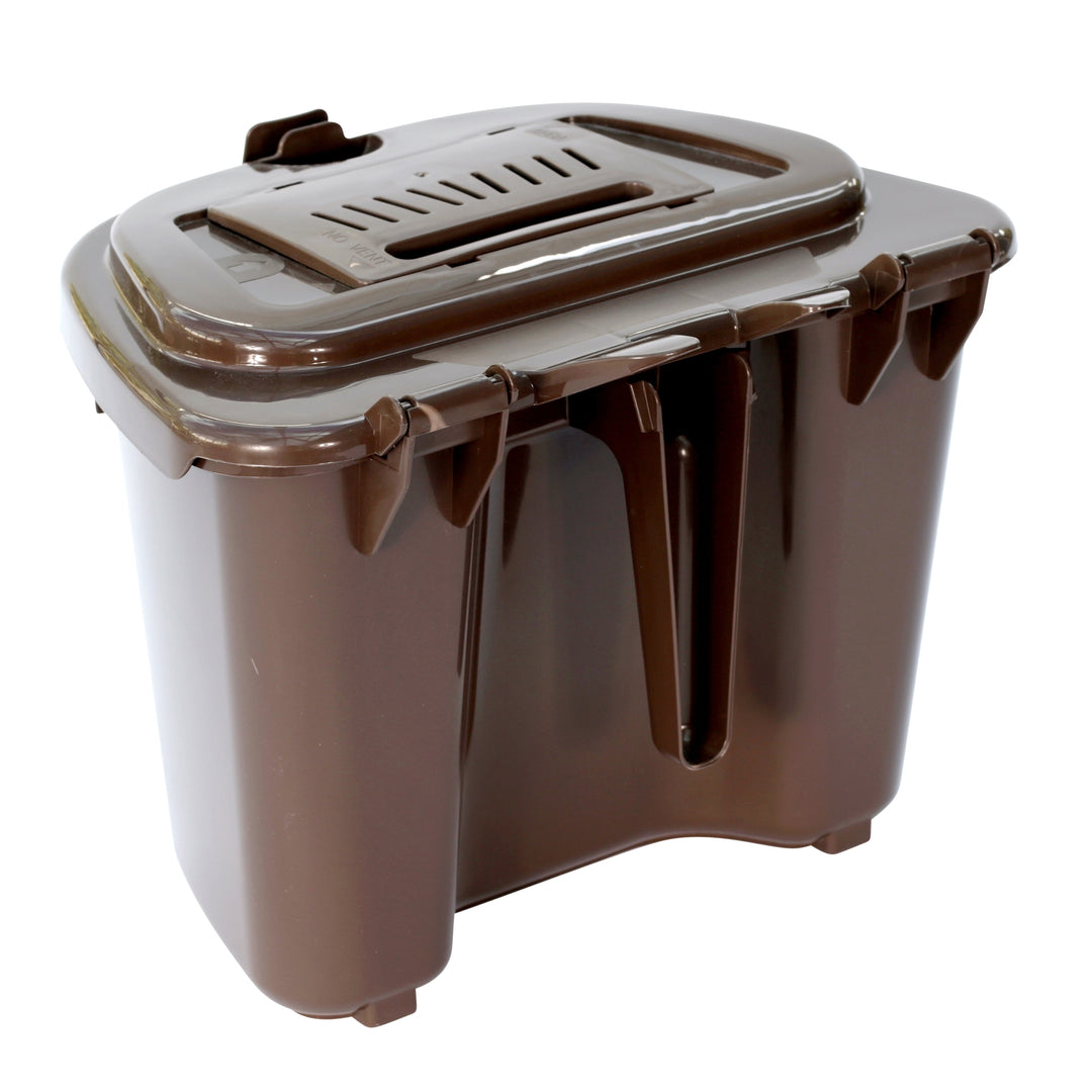 Brown Vented Kitchen Caddy - 5L Size